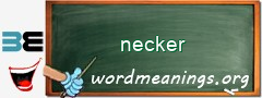 WordMeaning blackboard for necker